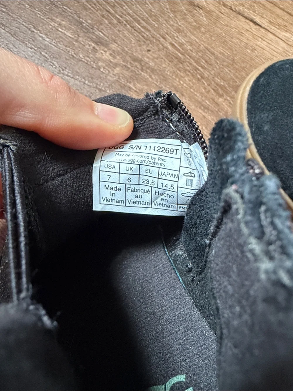 UGG Toddler Hamden II Boots in Black Suede